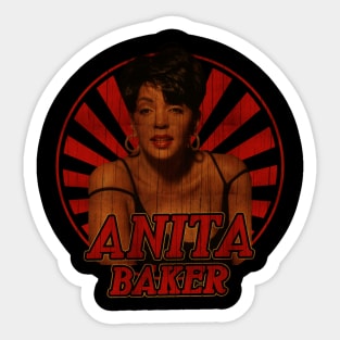 Retro Vintage Classic Anita Baker Sticker